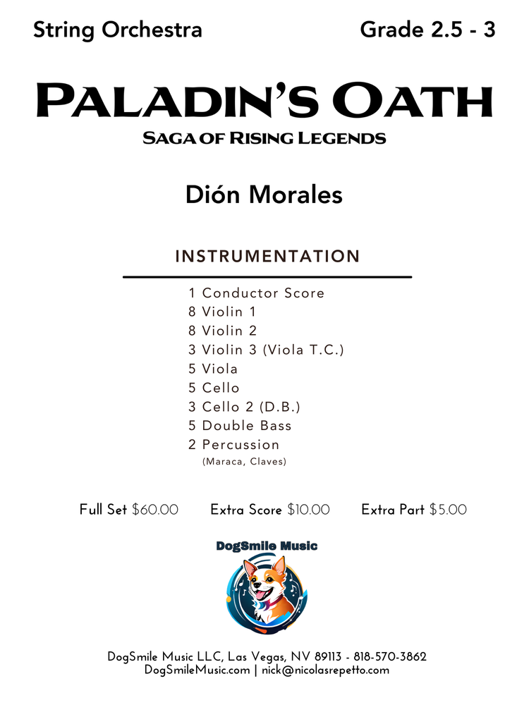 Paladin's Oath by Dión Morales — DogSmile Music